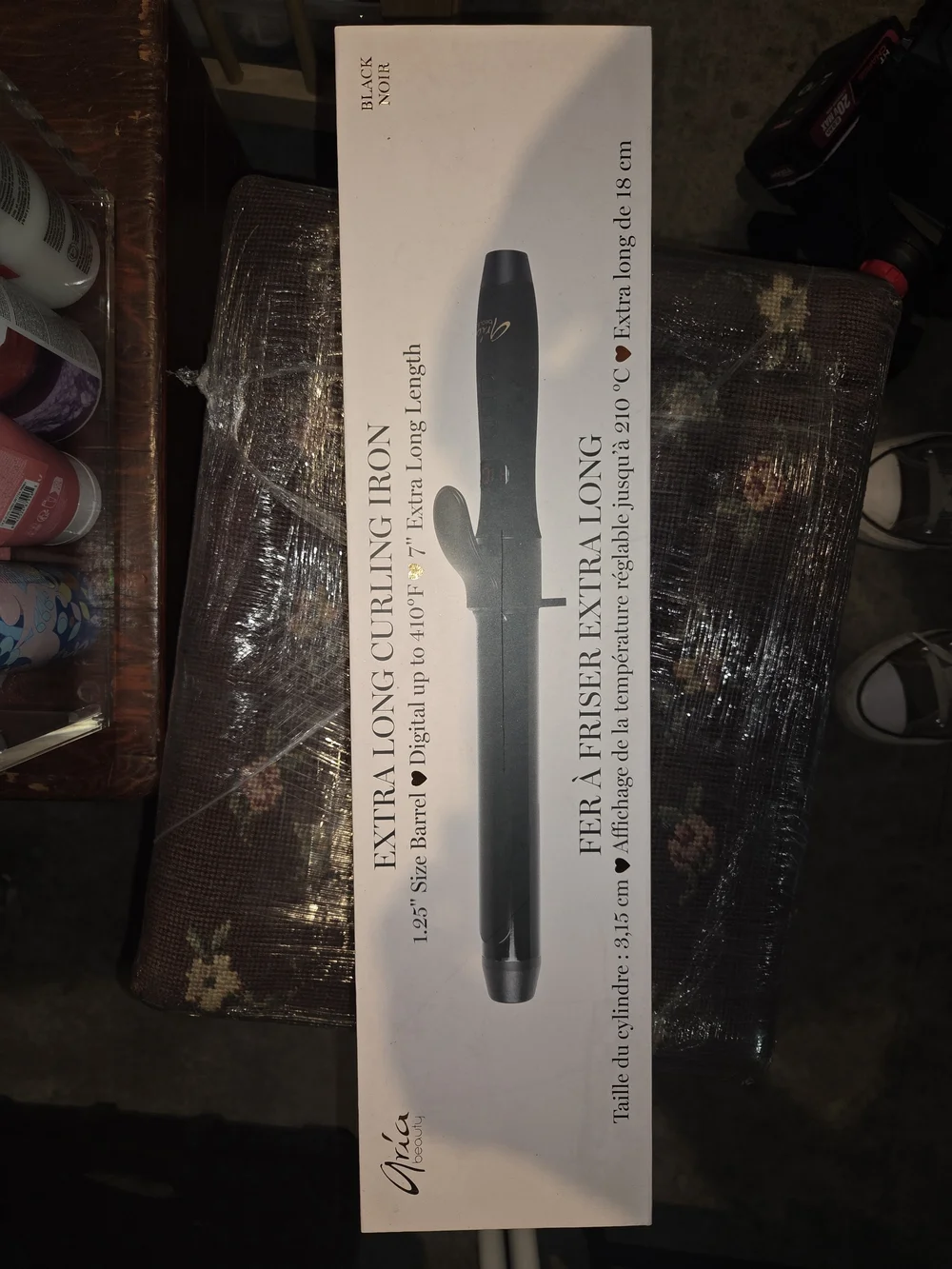 Aria Black Extra-Long Curling Iron